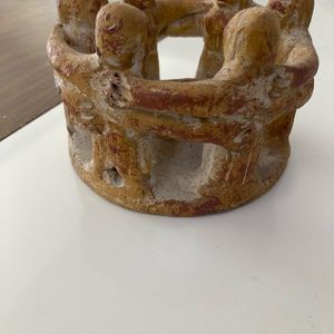 Circle of Friends pottery candle holder.